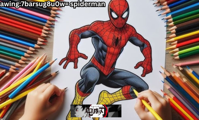 drawing:7barsug8u0w= spiderman